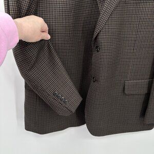 SOLD multi color 48R 100% wool check business